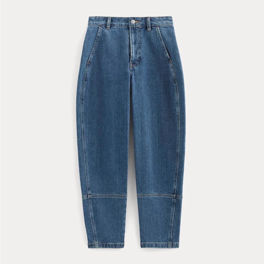 Everlane Utility Barrel Jean in New Blue